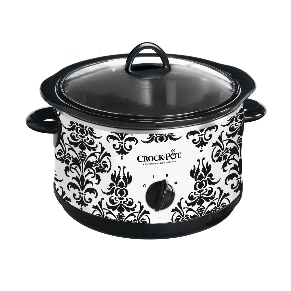 Crockpot™ 4.5-Quart Slow Cooker, Manual, Damask Pattern | Crock-Pot